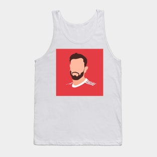 Bruno Fernandes Minimalistic Face Art Tank Top